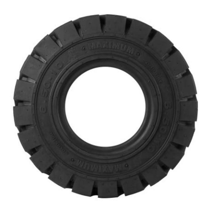 6.50-10 Siyah Dolgu Segmansız Forklift Lastiği